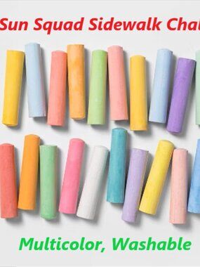 Sun Squad Sidewalk Chalk Set 120 Pieces